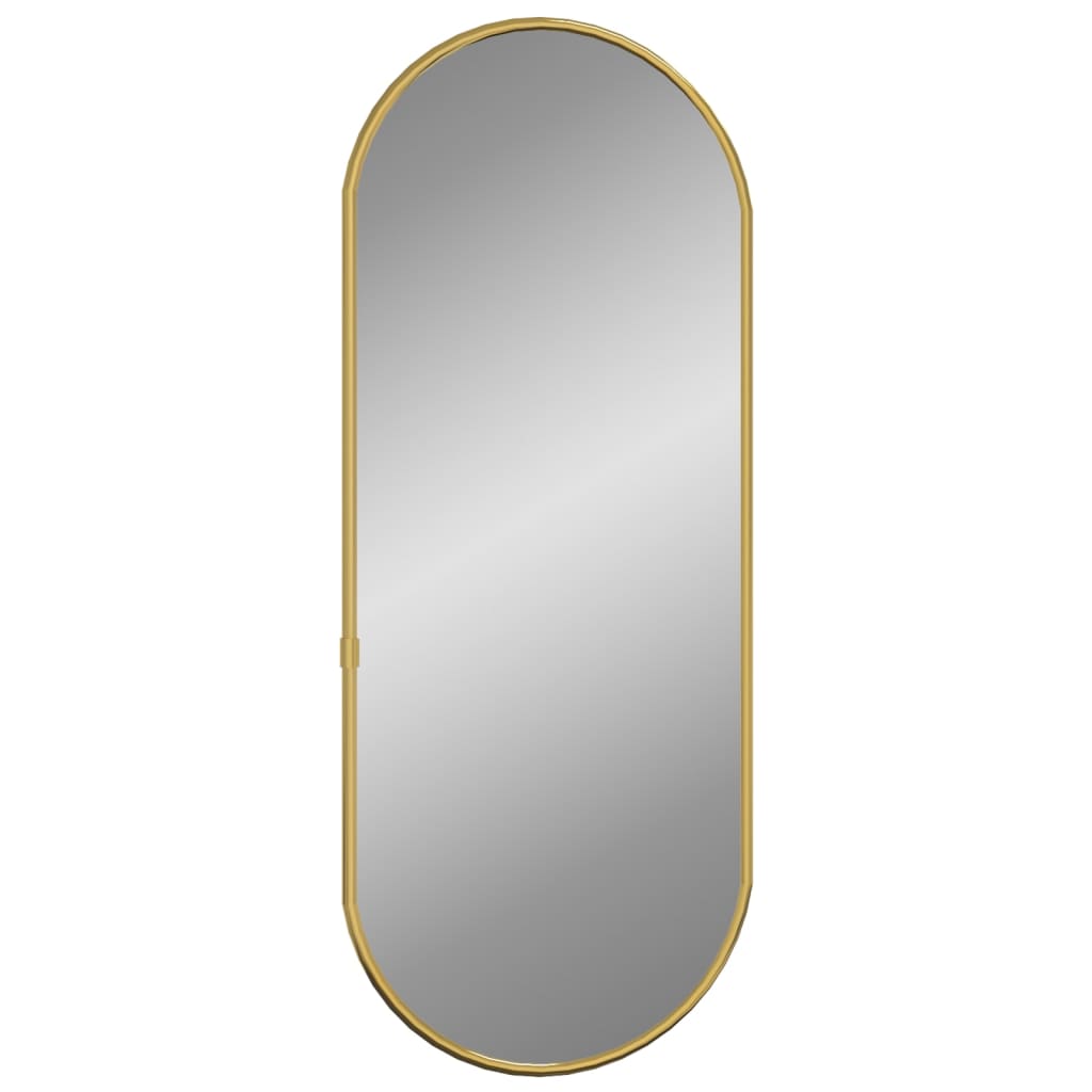 Wandspiegel 60x25 cm ovaal goudkleurig Spiegels | Creëer jouw Trendy Thuis | Gratis bezorgd & Retour | Trendy.nl