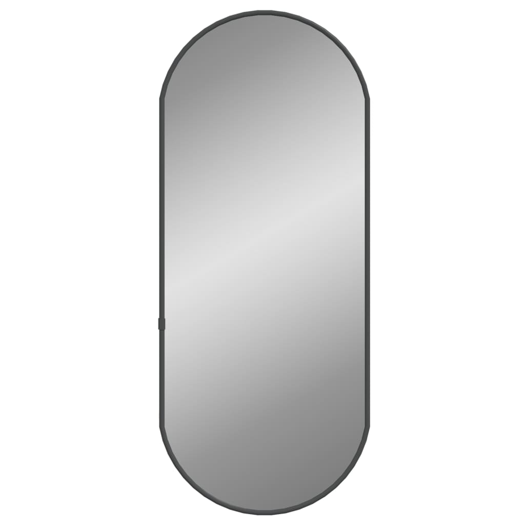 Wandspiegel 60x25 cm ovaal zwart Spiegels | Creëer jouw Trendy Thuis | Gratis bezorgd & Retour | Trendy.nl