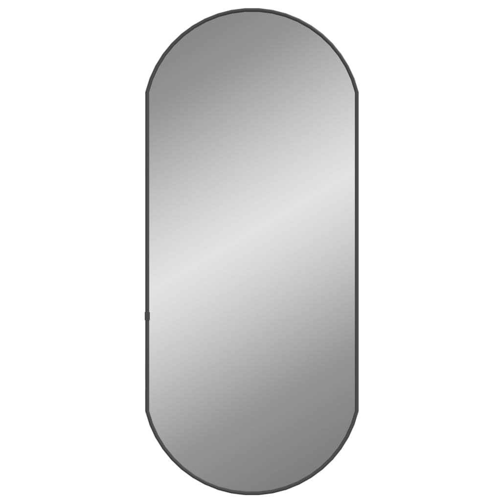 Wandspiegel 80x35 cm ovaal zwart Spiegels | Creëer jouw Trendy Thuis | Gratis bezorgd & Retour | Trendy.nl