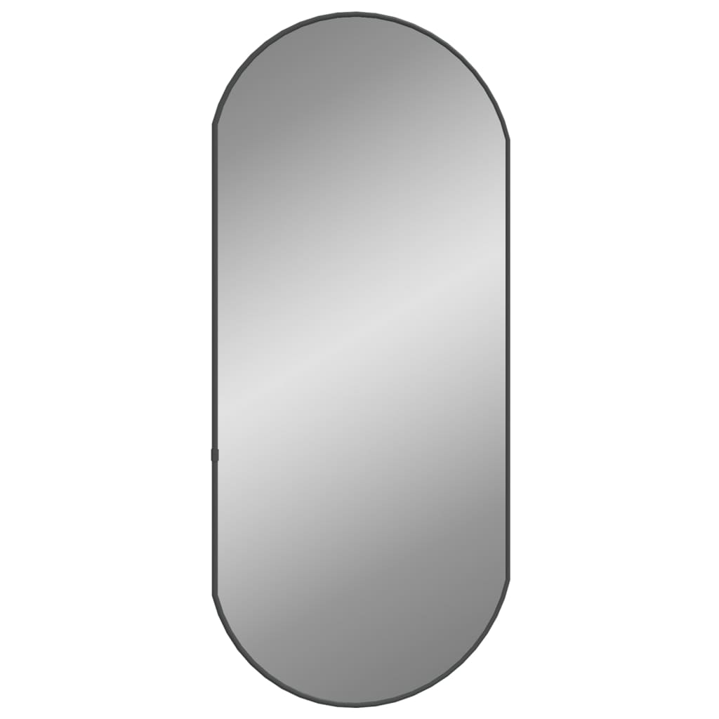 Wandspiegel 80x35 cm ovaal zwart Spiegels | Creëer jouw Trendy Thuis | Gratis bezorgd & Retour | Trendy.nl