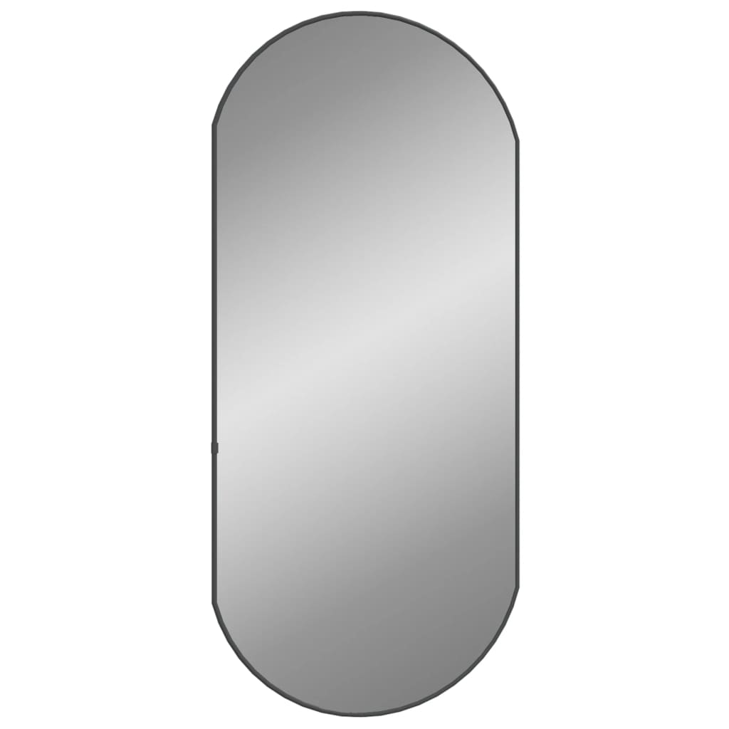 Wandspiegel 90x40 cm ovaal zwart Spiegels | Creëer jouw Trendy Thuis | Gratis bezorgd & Retour | Trendy.nl