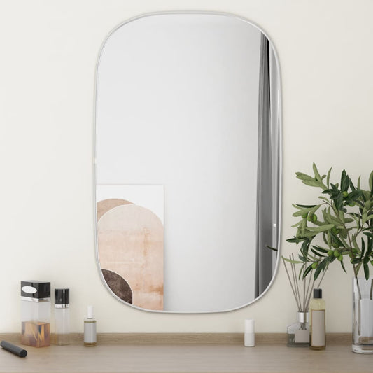Wandspiegel 80x50 cm zilverkleurig Spiegels | Creëer jouw Trendy Thuis | Gratis bezorgd & Retour | Trendy.nl