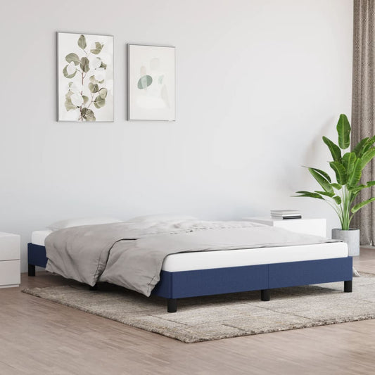 Bedframe stof blauw 140x190 cm Bedden & bedframes | Creëer jouw Trendy Thuis | Gratis bezorgd & Retour | Trendy.nl