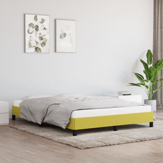 Bedframe stof groen 140x190 cm Bedden & bedframes | Creëer jouw Trendy Thuis | Gratis bezorgd & Retour | Trendy.nl