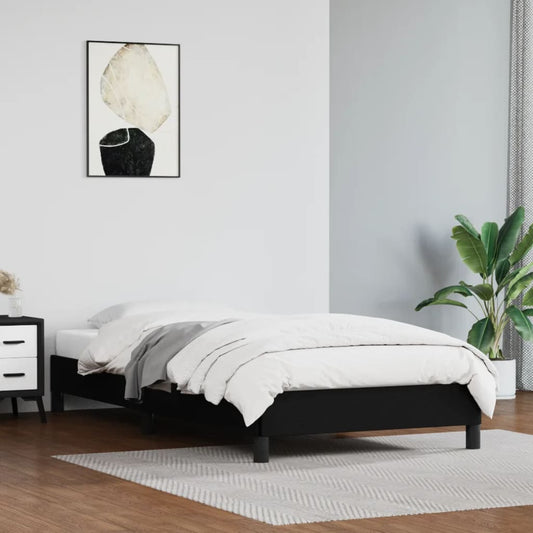 Bedframe kunstleer zwart 90x190 cm Bedden & bedframes | Creëer jouw Trendy Thuis | Gratis bezorgd & Retour | Trendy.nl