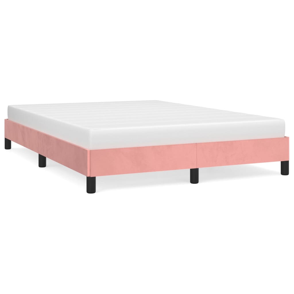 Bedframe fluweel roze 140x190 cm Bedden & bedframes | Creëer jouw Trendy Thuis | Gratis bezorgd & Retour | Trendy.nl