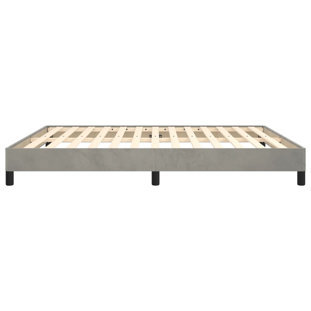 Bedframe fluweel lichtgrijs 180x200 cm Bedden & bedframes | Creëer jouw Trendy Thuis | Gratis bezorgd & Retour | Trendy.nl