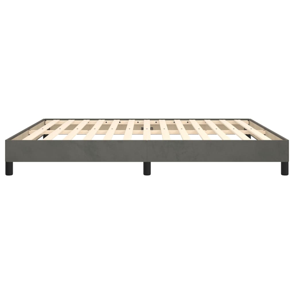 Bedframe fluweel donkergrijs 180x200 cm Bedden & bedframes | Creëer jouw Trendy Thuis | Gratis bezorgd & Retour | Trendy.nl