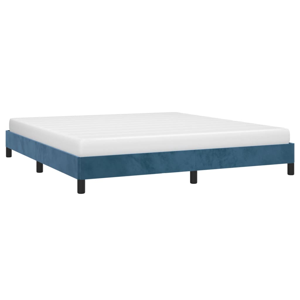 Bedframe fluweel donkerblauw 180x200 cm Bedden & bedframes | Creëer jouw Trendy Thuis | Gratis bezorgd & Retour | Trendy.nl