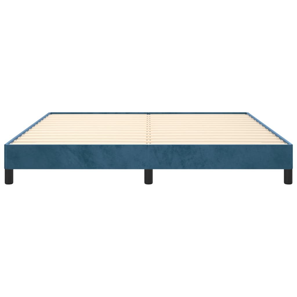 Bedframe fluweel donkerblauw 180x200 cm Bedden & bedframes | Creëer jouw Trendy Thuis | Gratis bezorgd & Retour | Trendy.nl