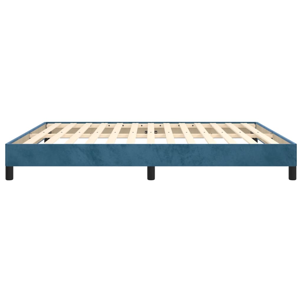 Bedframe fluweel donkerblauw 180x200 cm Bedden & bedframes | Creëer jouw Trendy Thuis | Gratis bezorgd & Retour | Trendy.nl