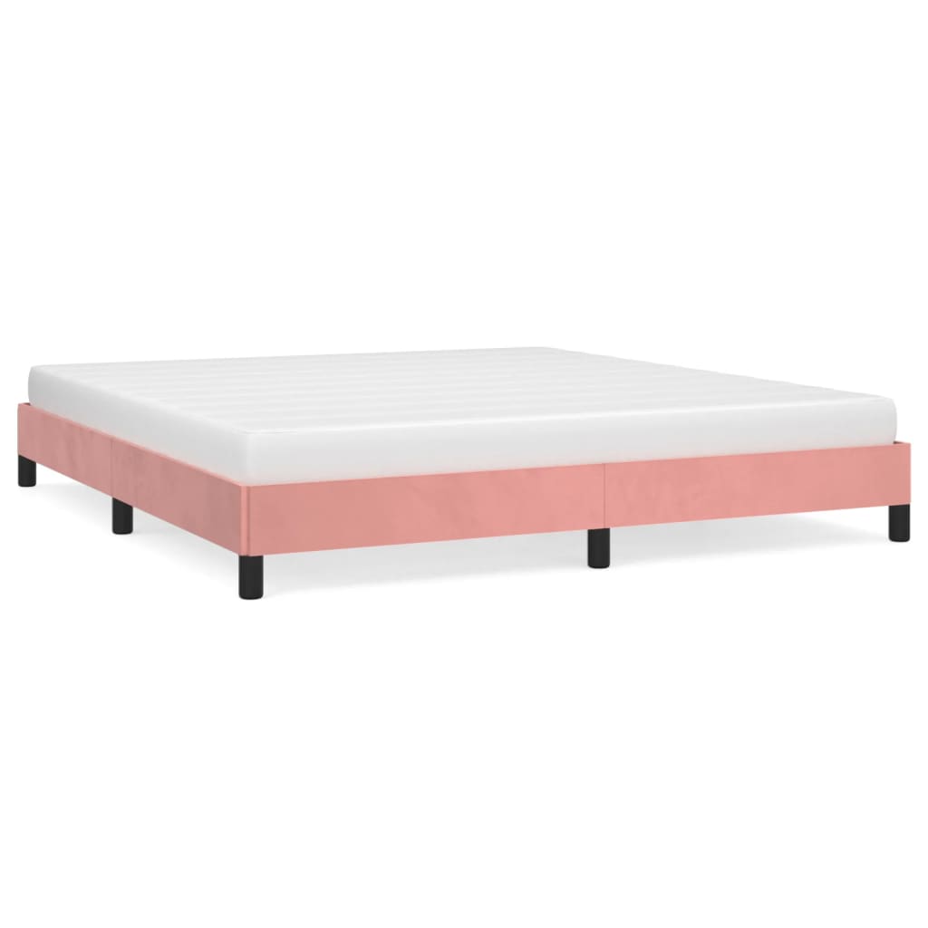 Bedframe fluweel roze 180x200 cm Bedden & bedframes | Creëer jouw Trendy Thuis | Gratis bezorgd & Retour | Trendy.nl