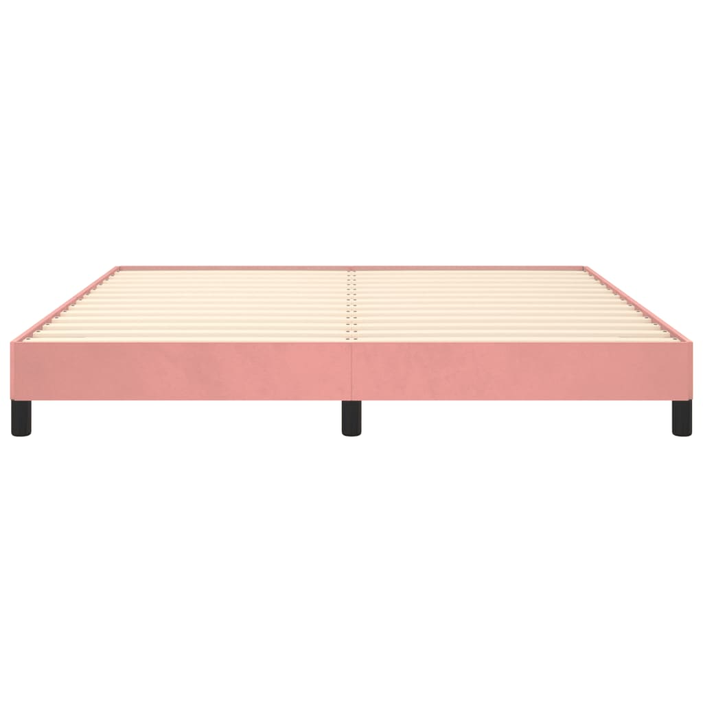 Bedframe fluweel roze 180x200 cm Bedden & bedframes | Creëer jouw Trendy Thuis | Gratis bezorgd & Retour | Trendy.nl