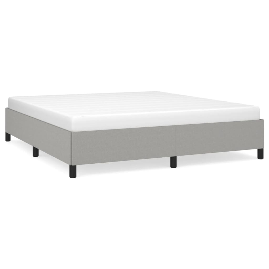 Bedframe stof lichtgrijs 180x200 cm Bedden & bedframes | Creëer jouw Trendy Thuis | Gratis bezorgd & Retour | Trendy.nl