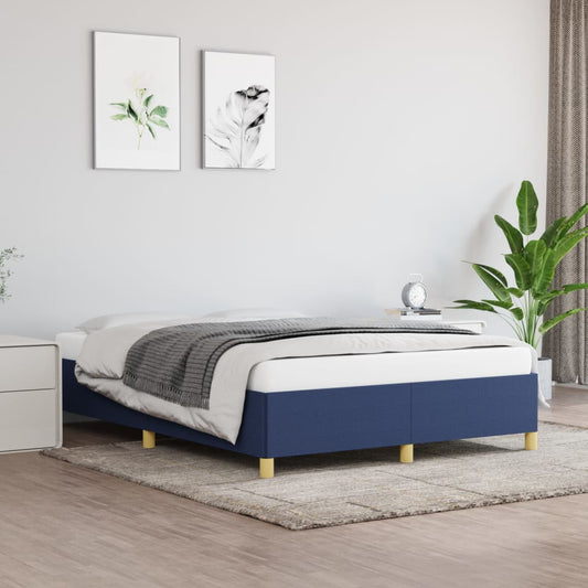Bedframe stof blauw 140x200 cm Bedden & bedframes | Creëer jouw Trendy Thuis | Gratis bezorgd & Retour | Trendy.nl