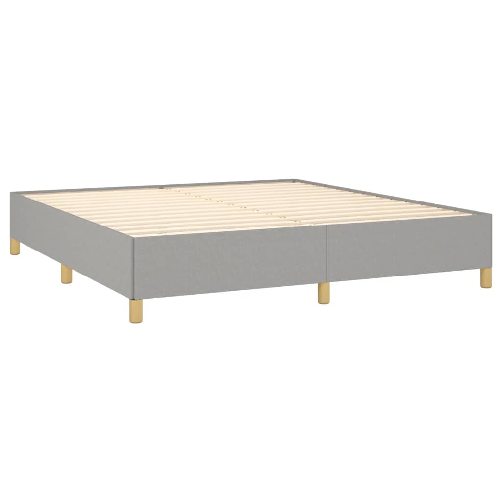 Bedframe stof lichtgrijs 180x200 cm Bedden & bedframes | Creëer jouw Trendy Thuis | Gratis bezorgd & Retour | Trendy.nl