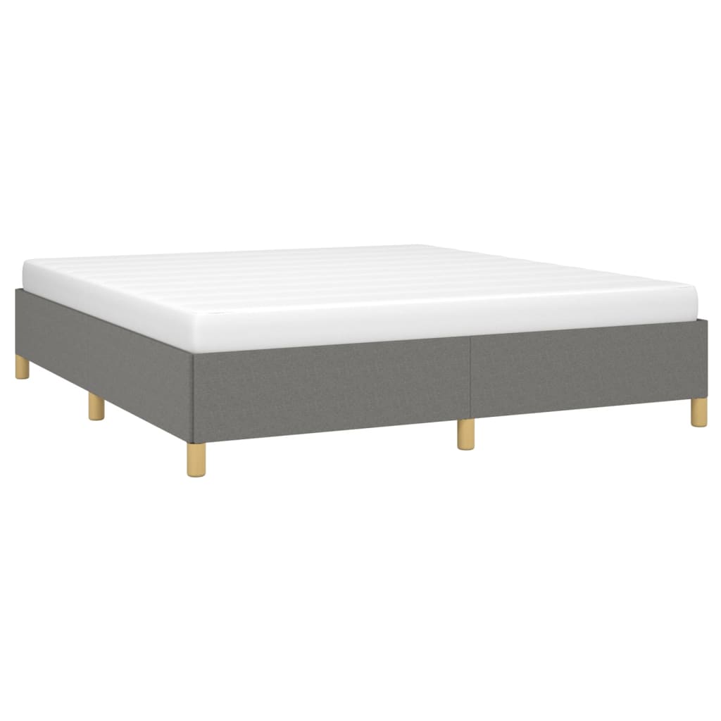 Bedframe stof donkergrijs 180x200 cm Bedden & bedframes | Creëer jouw Trendy Thuis | Gratis bezorgd & Retour | Trendy.nl