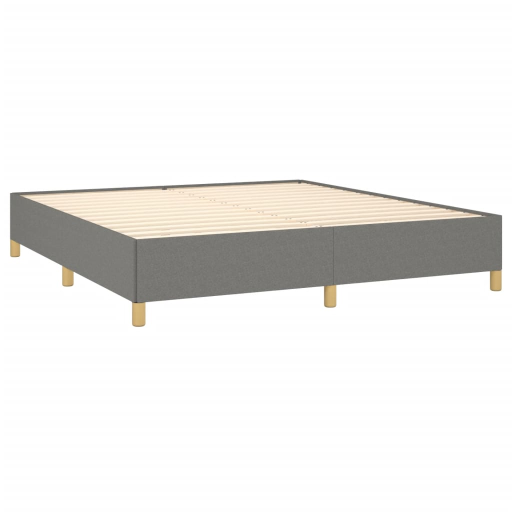 Bedframe stof donkergrijs 180x200 cm Bedden & bedframes | Creëer jouw Trendy Thuis | Gratis bezorgd & Retour | Trendy.nl