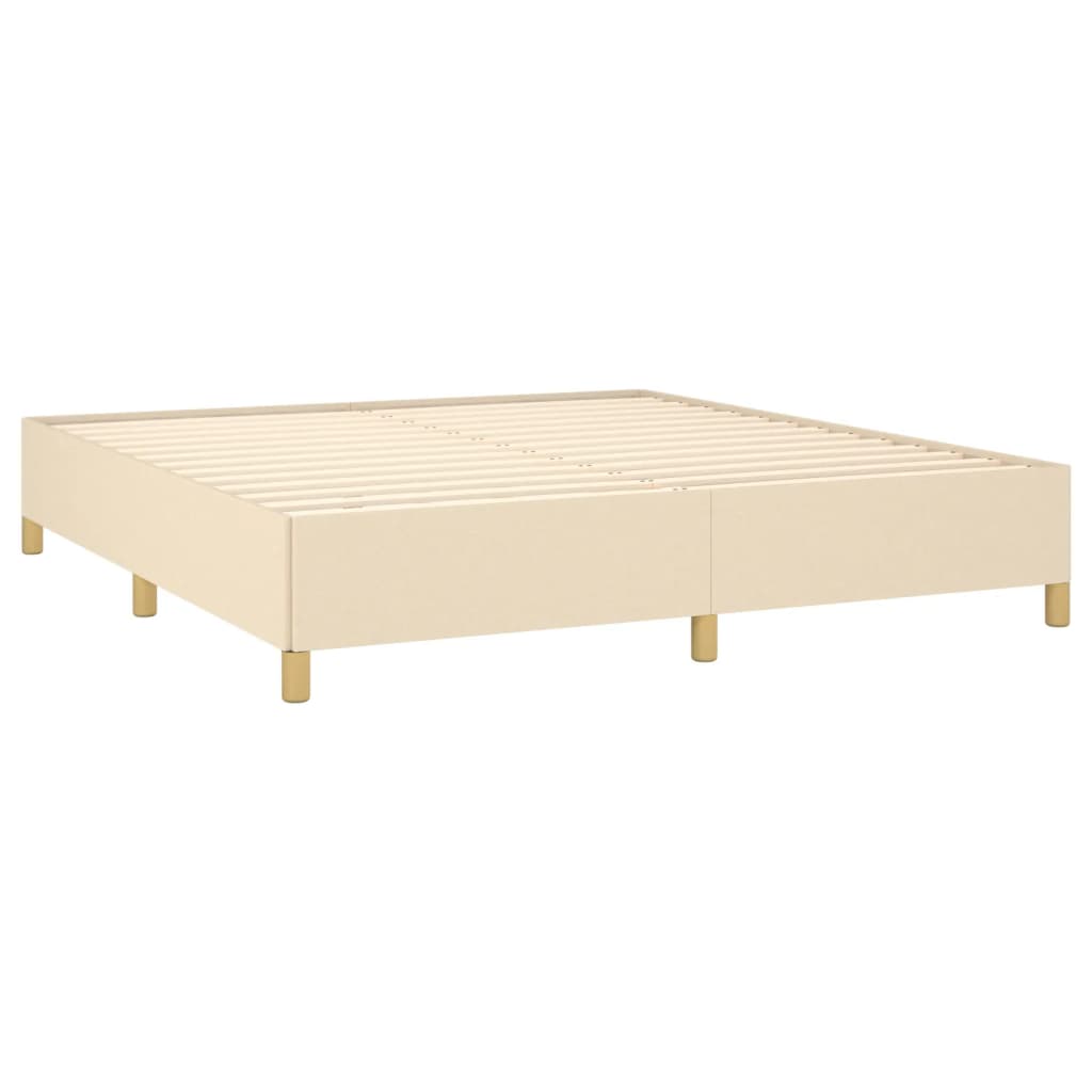 Bedframe stof crèmekleurig 180x200 cm Bedden & bedframes | Creëer jouw Trendy Thuis | Gratis bezorgd & Retour | Trendy.nl