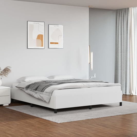 Bedframe kunstleer wit 180x200 cm Bedden & bedframes | Creëer jouw Trendy Thuis | Gratis bezorgd & Retour | Trendy.nl
