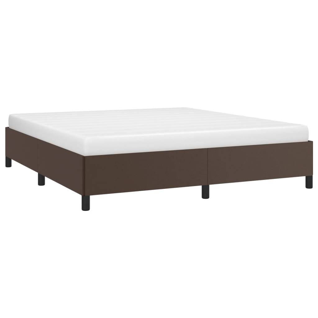 Bedframe kunstleer bruin 180x200 cm Bedden & bedframes | Creëer jouw Trendy Thuis | Gratis bezorgd & Retour | Trendy.nl