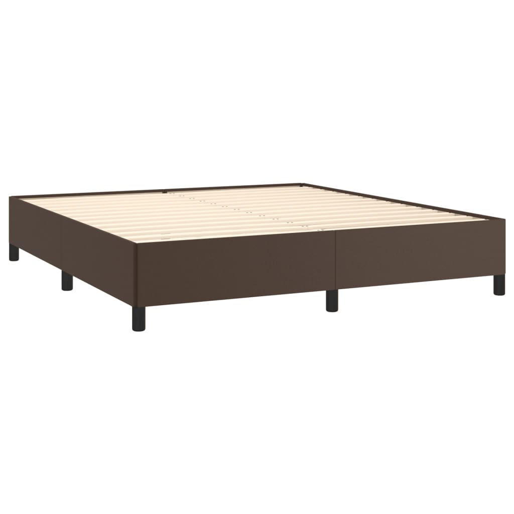 Bedframe kunstleer bruin 180x200 cm Bedden & bedframes | Creëer jouw Trendy Thuis | Gratis bezorgd & Retour | Trendy.nl