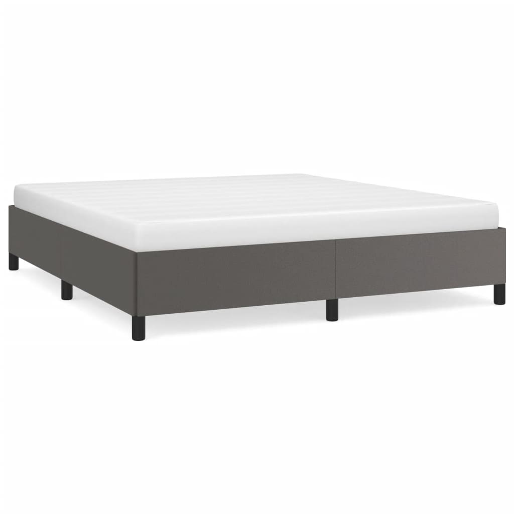 Bedframe kunstleer grijs 180x200 cm Bedden & bedframes | Creëer jouw Trendy Thuis | Gratis bezorgd & Retour | Trendy.nl