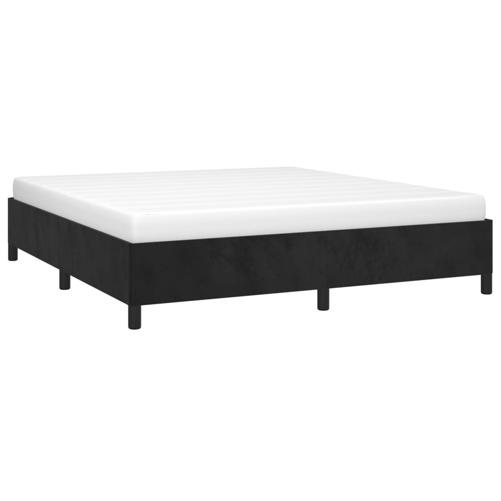 Bedframe fluweel zwart 180x200 cm Bedden & bedframes | Creëer jouw Trendy Thuis | Gratis bezorgd & Retour | Trendy.nl