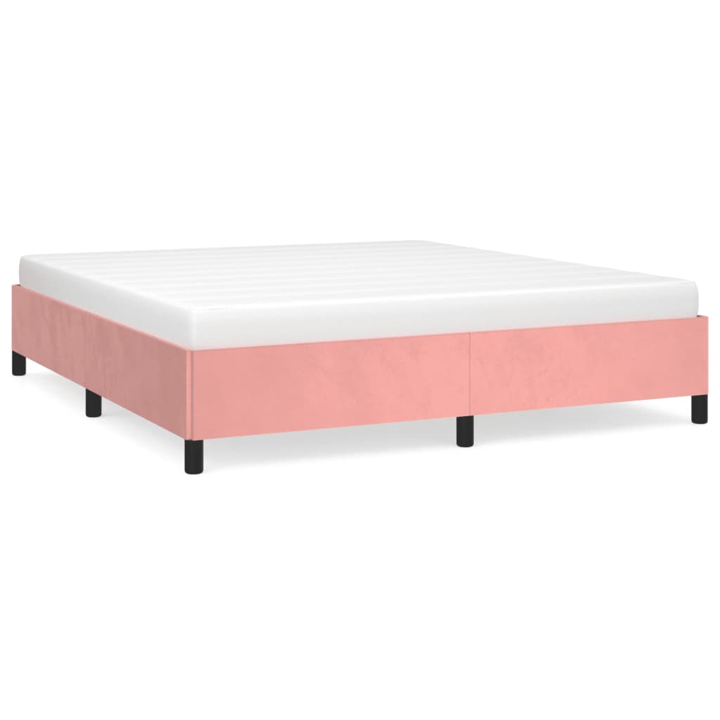 Bedframe fluweel roze 180x200 cm Bedden & bedframes | Creëer jouw Trendy Thuis | Gratis bezorgd & Retour | Trendy.nl