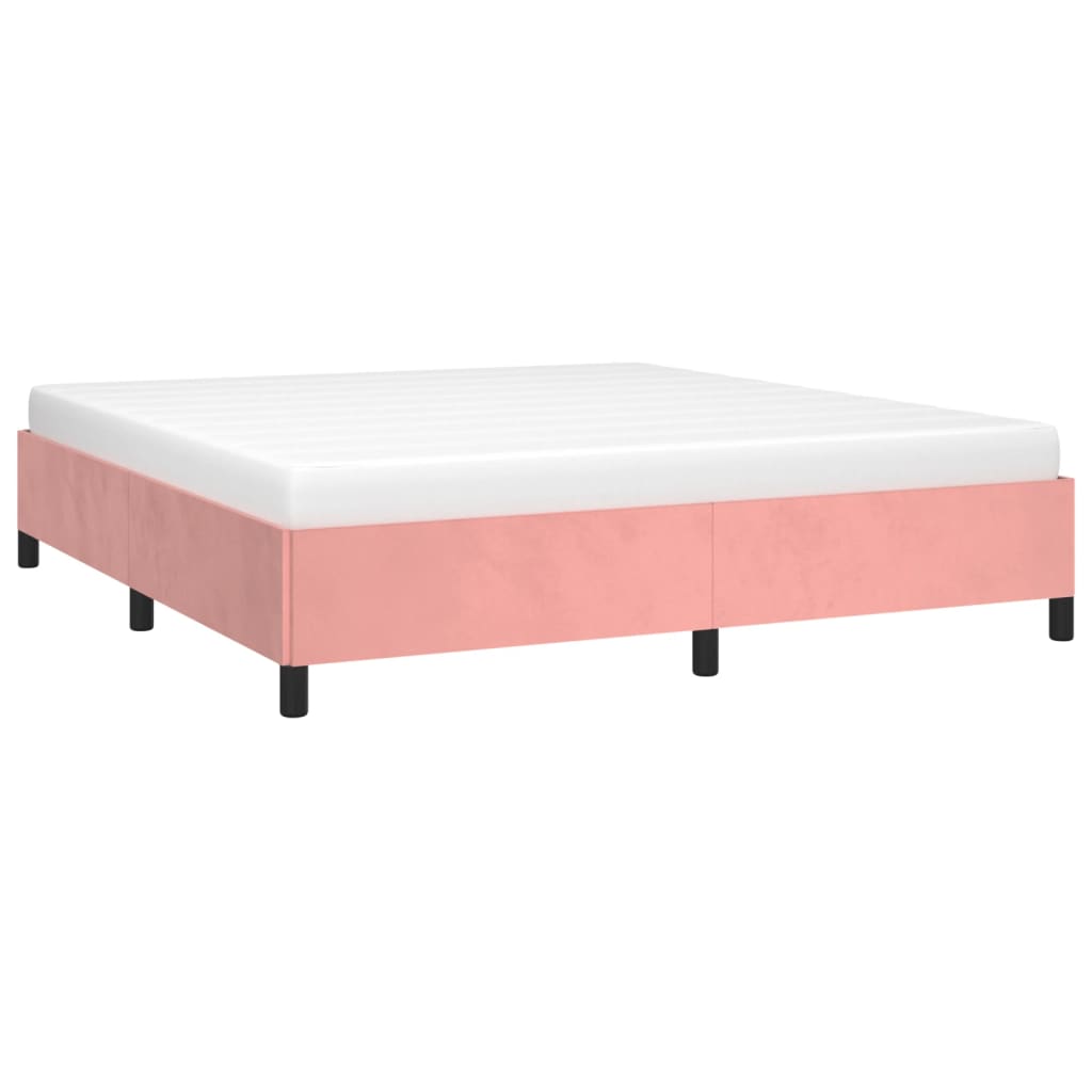 Bedframe fluweel roze 180x200 cm Bedden & bedframes | Creëer jouw Trendy Thuis | Gratis bezorgd & Retour | Trendy.nl