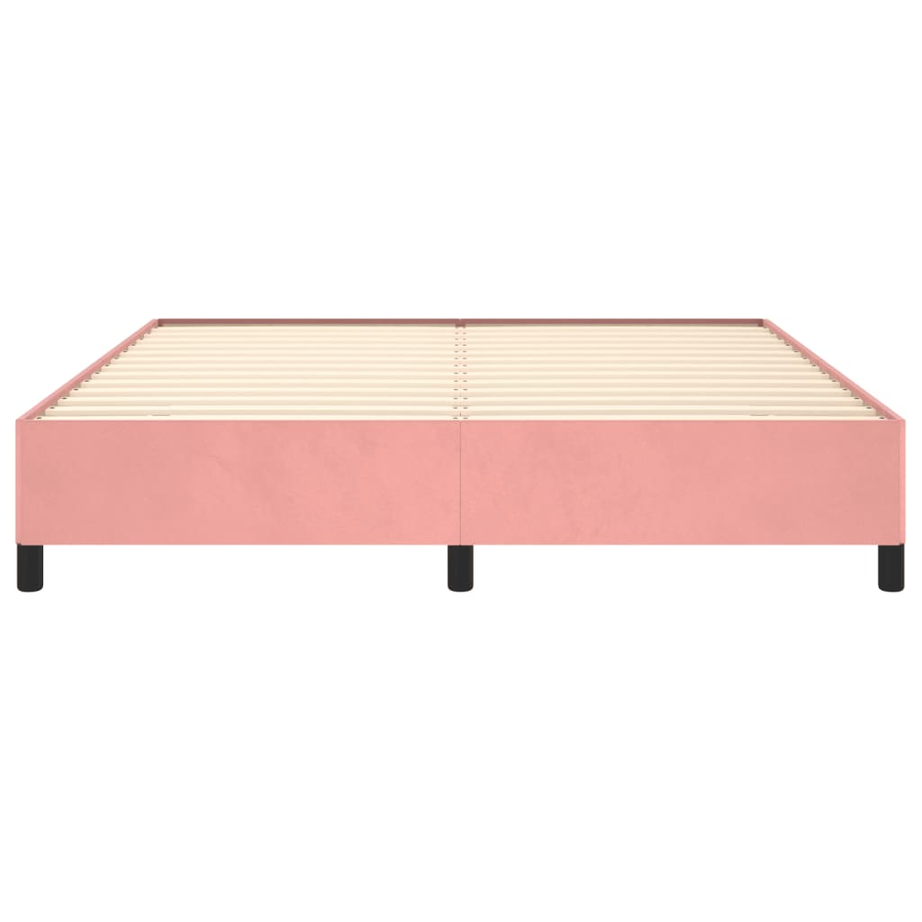 Bedframe fluweel roze 180x200 cm Bedden & bedframes | Creëer jouw Trendy Thuis | Gratis bezorgd & Retour | Trendy.nl