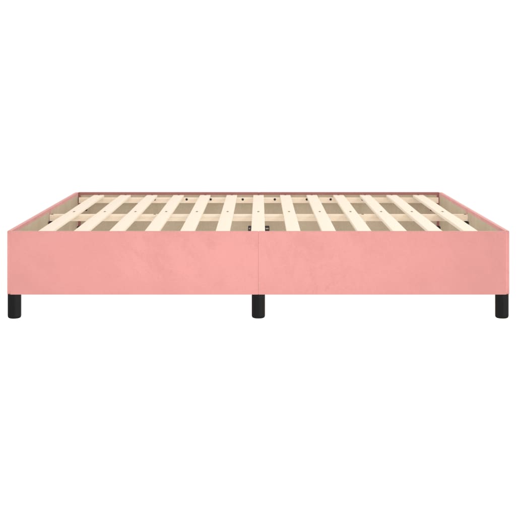 Bedframe fluweel roze 180x200 cm Bedden & bedframes | Creëer jouw Trendy Thuis | Gratis bezorgd & Retour | Trendy.nl