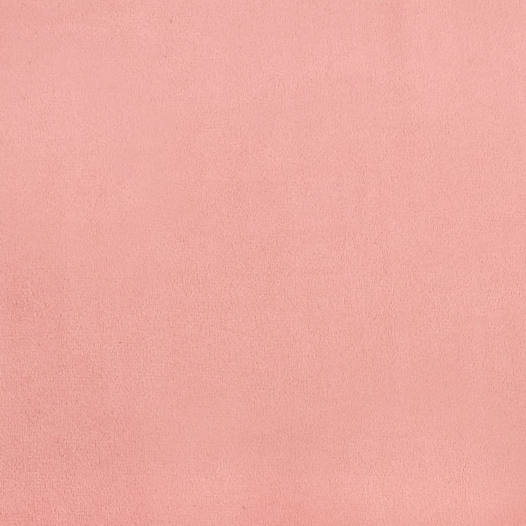 Bedframe met hoofdeinde fluweel roze 140x200 cm Bedden & bedframes | Creëer jouw Trendy Thuis | Gratis bezorgd & Retour | Trendy.nl