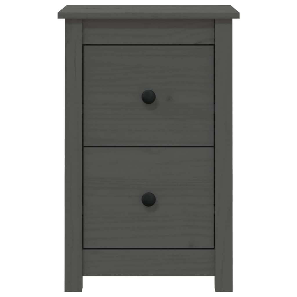 Nachtkastjes 2 st 40x35x61,5 cm massief grenenhout grijs Nachtkastjes | Creëer jouw Trendy Thuis | Gratis bezorgd & Retour | Trendy.nl