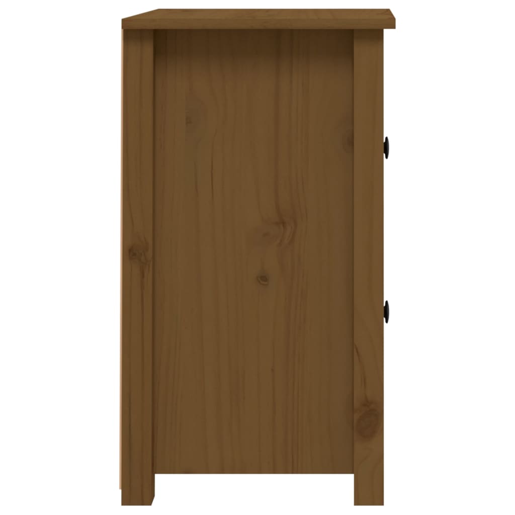 Nachtkastjes 2 st 40x35x61,5 cm massief grenenhout honingbruin Nachtkastjes | Creëer jouw Trendy Thuis | Gratis bezorgd & Retour | Trendy.nl