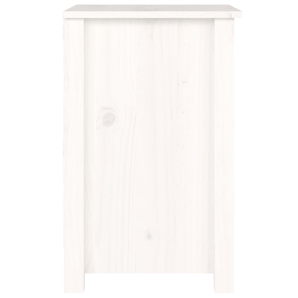 Nachtkastje 40x35x55 cm massief grenenhout wit Nachtkastjes | Creëer jouw Trendy Thuis | Gratis bezorgd & Retour | Trendy.nl