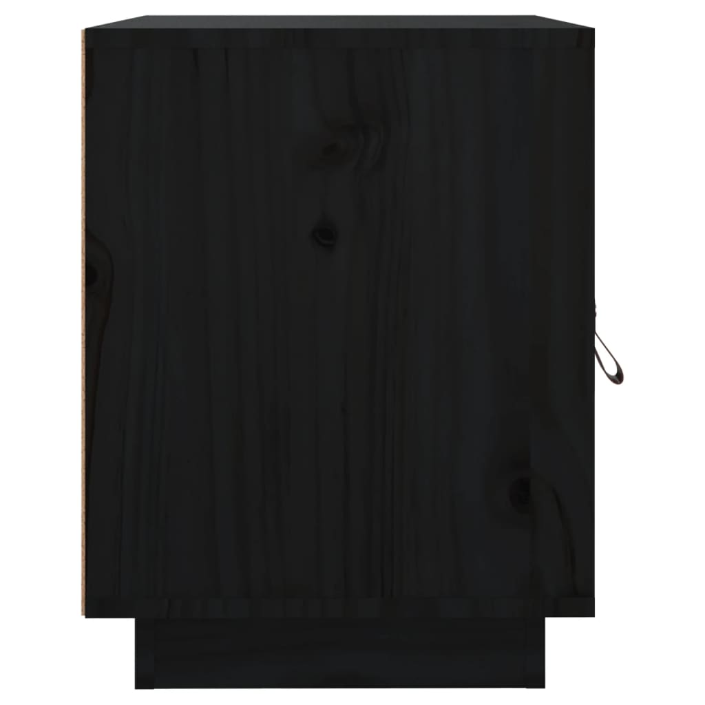 Nachtkastjes 2 st 40x34x45 cm massief grenenhout zwart Nachtkastjes | Creëer jouw Trendy Thuis | Gratis bezorgd & Retour | Trendy.nl