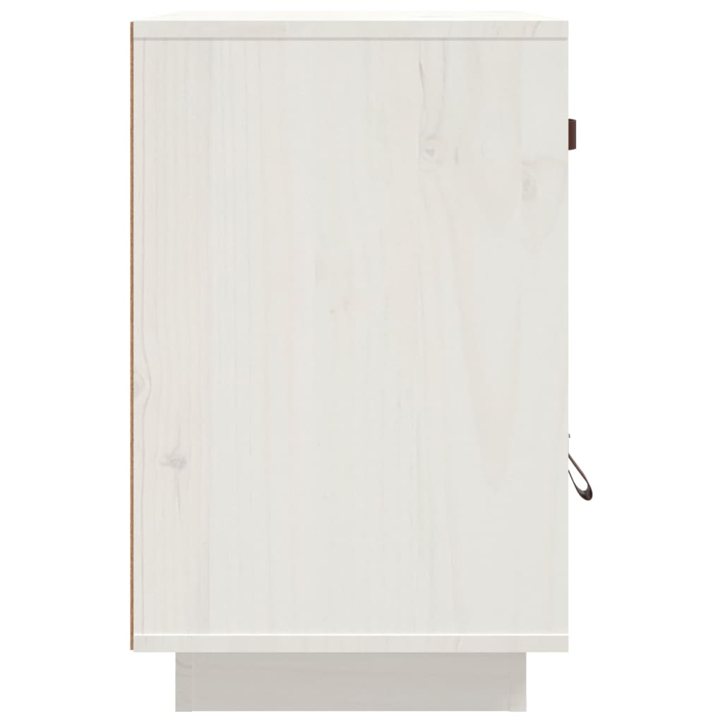 Nachtkastje 40x34x55 cm massief grenenhout wit Nachtkastjes | Creëer jouw Trendy Thuis | Gratis bezorgd & Retour | Trendy.nl