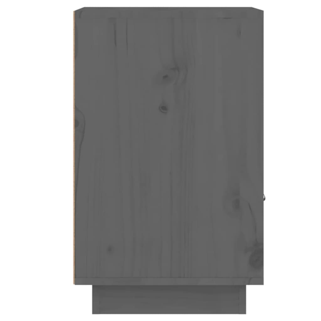 Nachtkastje 40x34x55 cm massief grenenhout grijs Nachtkastjes | Creëer jouw Trendy Thuis | Gratis bezorgd & Retour | Trendy.nl