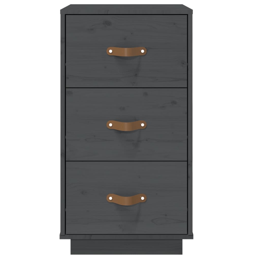  vidaXL Nachtkastjes 2 st 40x40x75 cm massief grenenhout grijs Nachtkastjes | Creëer jouw Trendy Thuis | Gratis bezorgd & Retour | Trendy.nl