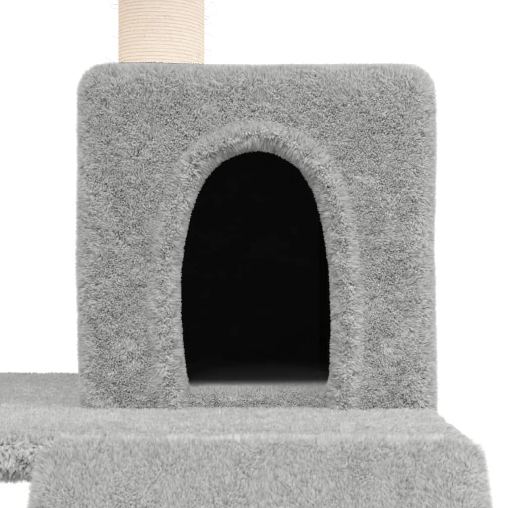 Kattenmeubel met sisal krabpalen 82 cm lichtgrijs Kattenmeubels | Creëer jouw Trendy Thuis | Gratis bezorgd & Retour | Trendy.nl