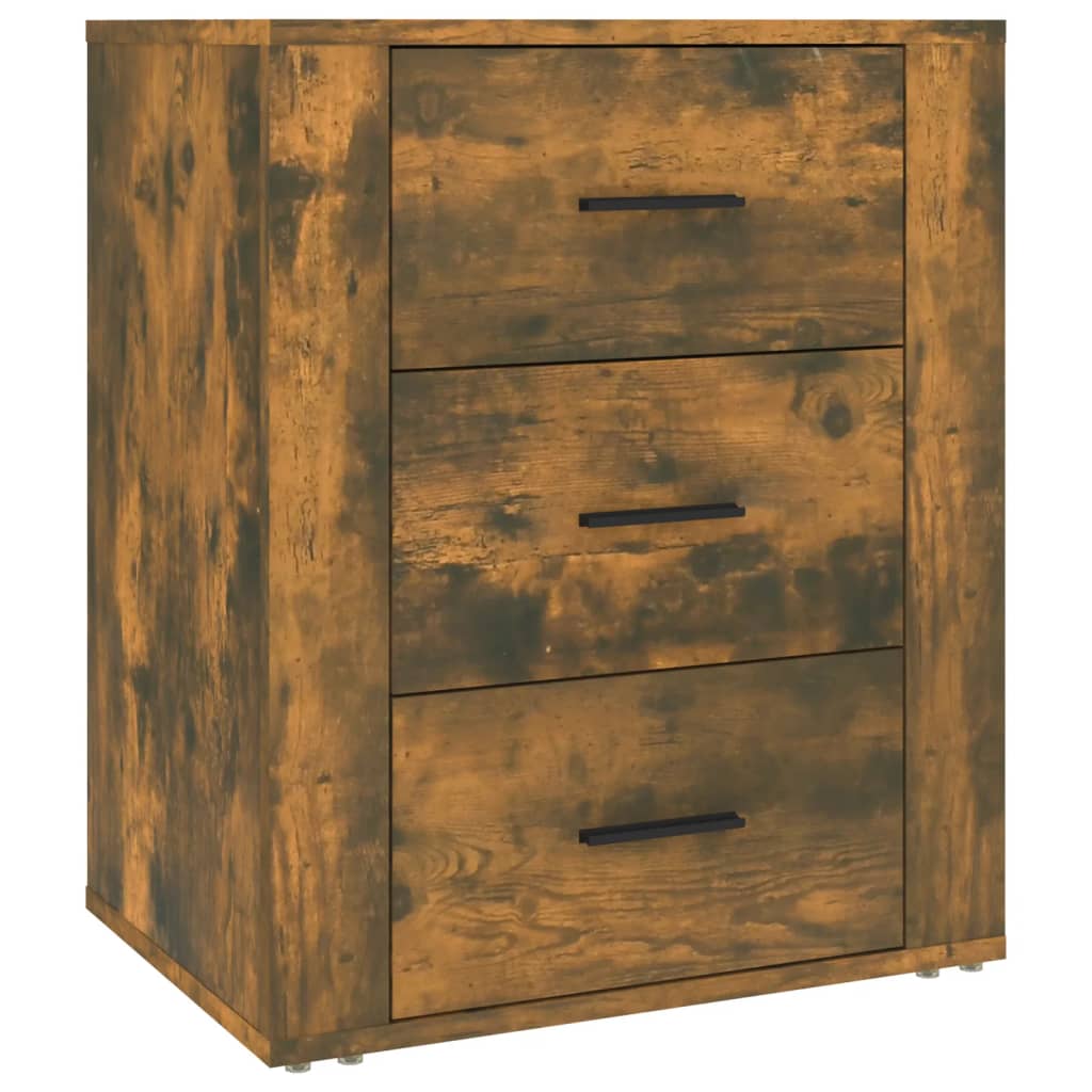 Nachtkastje 50x36x60 cm bewerkt hout gerookt eikenkleurig Nachtkastjes | Creëer jouw Trendy Thuis | Gratis bezorgd & Retour | Trendy.nl