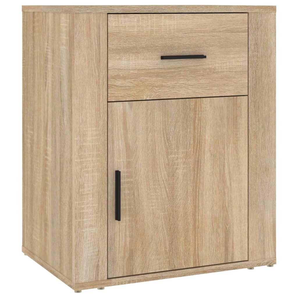 Nachtkastje 50x36x60 cm bewerkt hout sonoma eikenkleurig Nachtkastjes | Creëer jouw Trendy Thuis | Gratis bezorgd & Retour | Trendy.nl