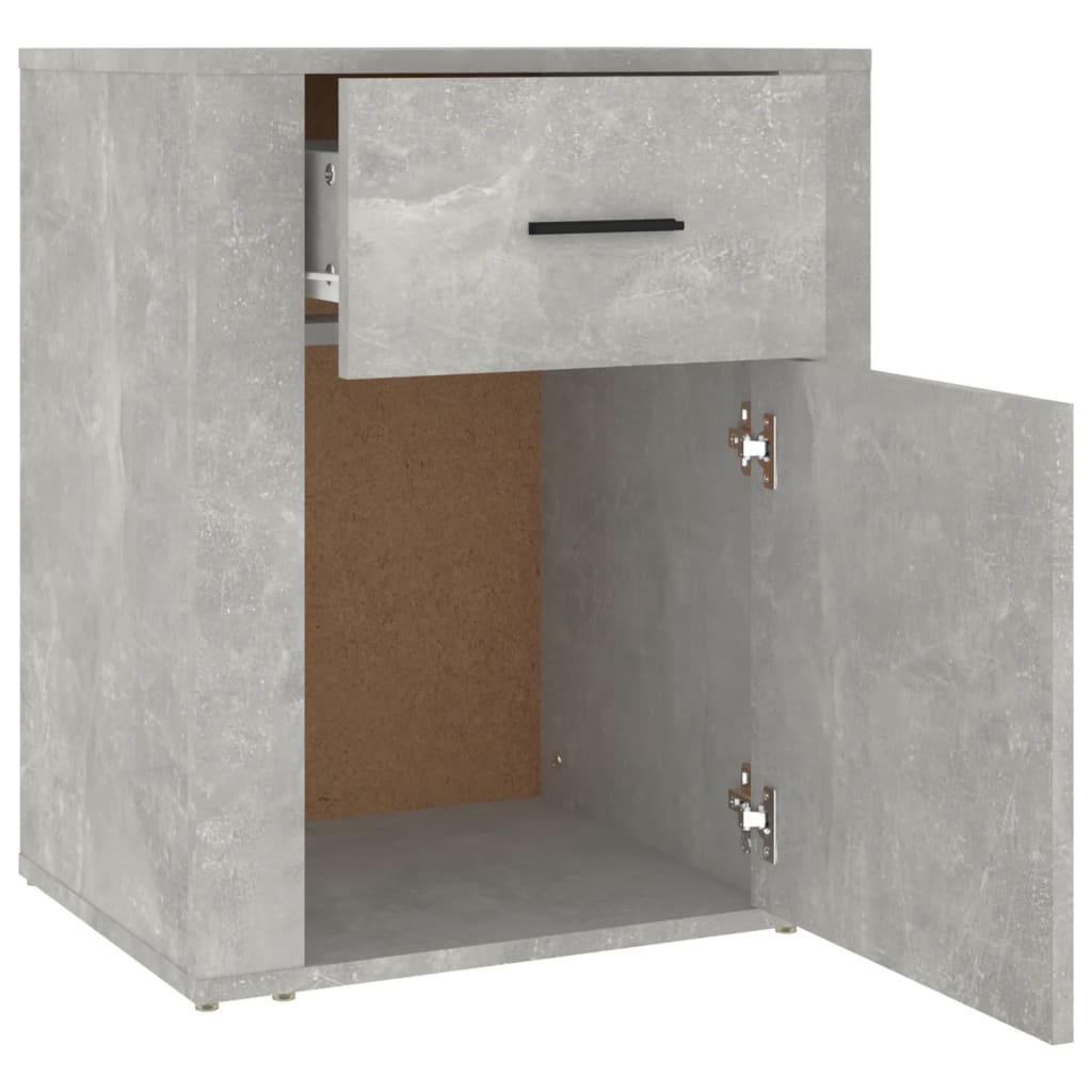 Nachtkastje 50x36x60 cm bewerkt hout betongrijs Nachtkastjes | Creëer jouw Trendy Thuis | Gratis bezorgd & Retour | Trendy.nl