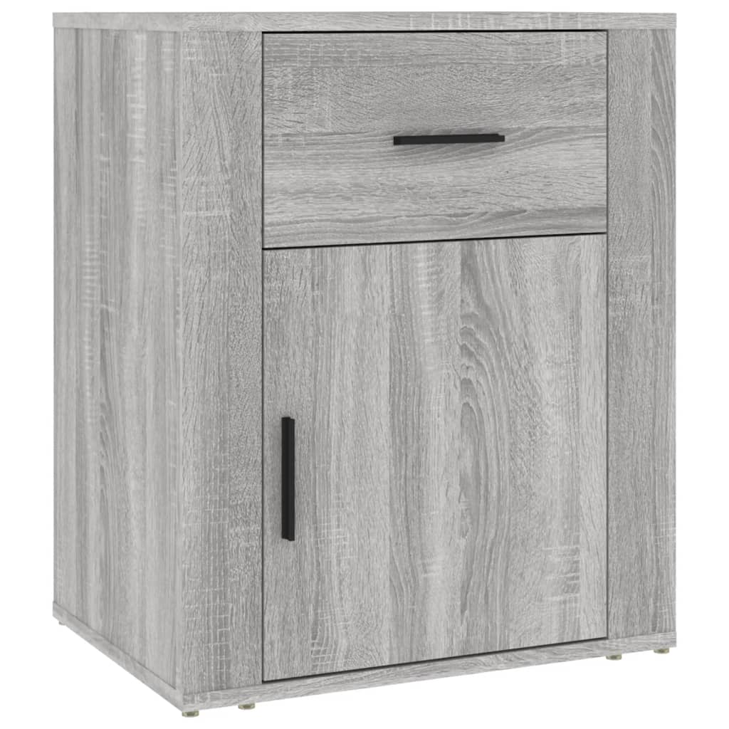 Nachtkastje 50x36x60 cm bewerkt hout grijs sonoma eikenkleurig Nachtkastjes | Creëer jouw Trendy Thuis | Gratis bezorgd & Retour | Trendy.nl