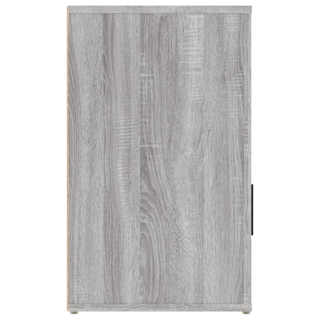 Nachtkastje 50x36x60 cm bewerkt hout grijs sonoma eikenkleurig Nachtkastjes | Creëer jouw Trendy Thuis | Gratis bezorgd & Retour | Trendy.nl