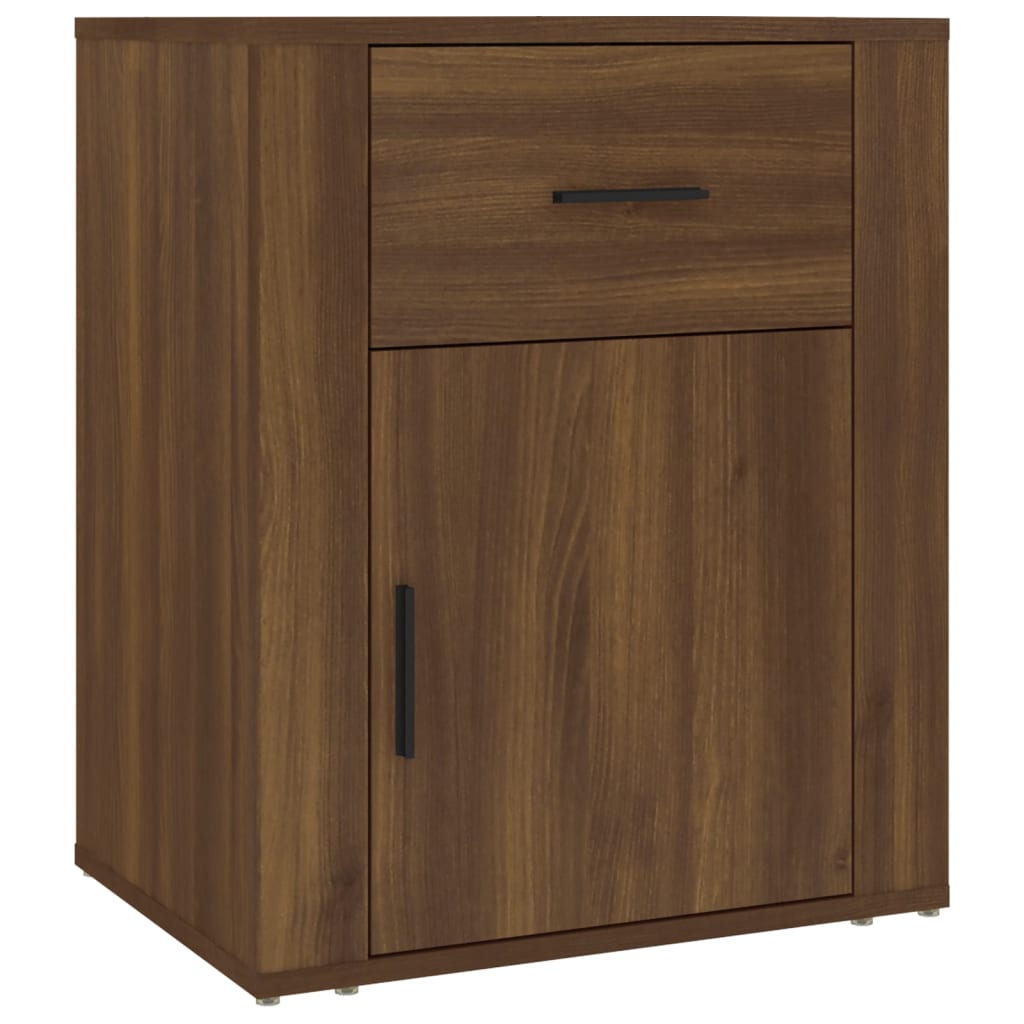 Nachtkastje 50x36x60 cm bewerkt hout bruin eikenkleur Nachtkastjes | Creëer jouw Trendy Thuis | Gratis bezorgd & Retour | Trendy.nl