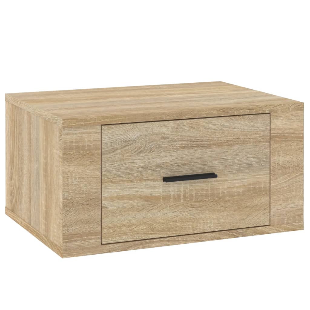 Nachtkastjes 2 st wandgemonteerd 50x36x25 cm sonoma eikenkleur Nachtkastjes | Creëer jouw Trendy Thuis | Gratis bezorgd & Retour | Trendy.nl