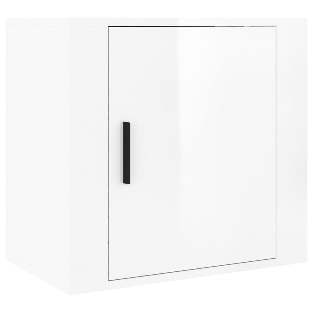 Nachtkastjes 2 st wandgemonteerd 50x30x47 cm hoogglans wit Nachtkastjes | Creëer jouw Trendy Thuis | Gratis bezorgd & Retour | Trendy.nl