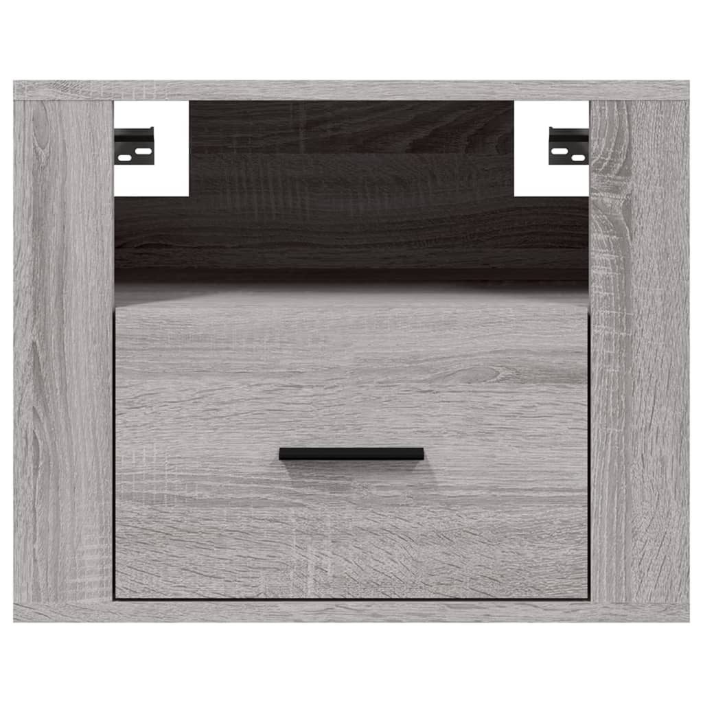 Nachtkastjes 2 st wandgemonteerd 50x36x40 cm grijs sonoma eiken Nachtkastjes | Creëer jouw Trendy Thuis | Gratis bezorgd & Retour | Trendy.nl